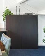 Ikea Besta kasten - 2 hoog, 2 laag zwartbruin, Huis en Inrichting, Kasten | Wandmeubels, Ophalen, Gebruikt, Minder dan 150 cm