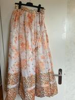 Lehenga wit oranje, Oranje, Ophalen of Verzenden, Zo goed als nieuw, Maat 36 (S)