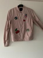 Zara Bomberjack Zalmkleur Maat S, Kleding | Dames, Ophalen of Verzenden, Zo goed als nieuw, Maat 36 (S), Roze