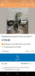Staalfabriek lasmachine Ac-Dc cut 200. OPLICHTER, Ophalen of Verzenden, Zo goed als nieuw