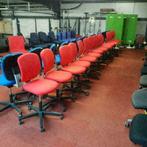 Partij 6x Ahrend 262 bureaustoelen - nieuwe stof rood, Gebruikt, Ophalen
