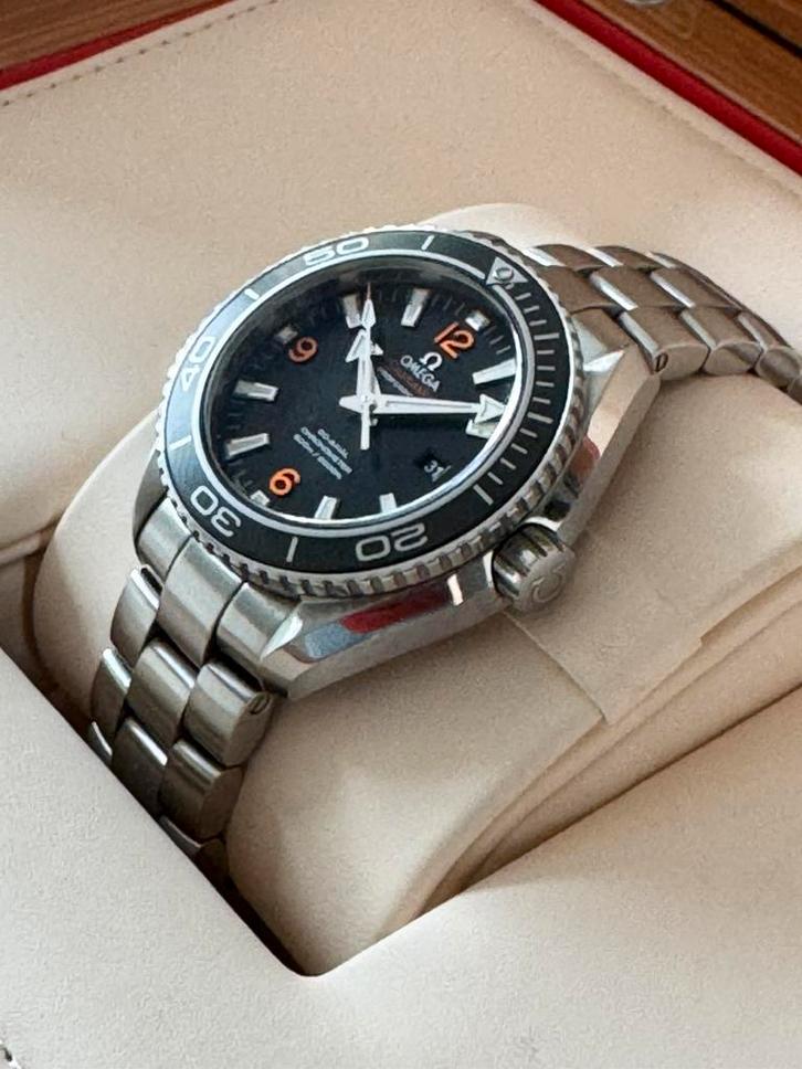 Omega Planet Ocean mid size, Sieraden, Tassen en Uiterlijk, Horloges | Heren, Zo goed als nieuw, Omega, Staal, Ophalen