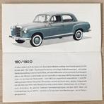 Mercedes Benz modellen 1961 brochure/autofolder, Verzenden, Gelezen, Mercedes