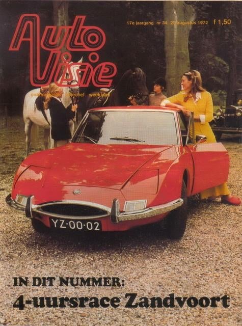 Autovisie 34 1972 : Simca 1000 Rallye 2 - Subaru Leone 1400, Boeken, Auto's | Folders en Tijdschriften, Ophalen of Verzenden, Gelezen