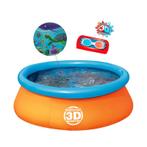 Bestway 3D adventure zwembad., Gebruikt, Rond, Ophalen of Verzenden, Opzetzwembad