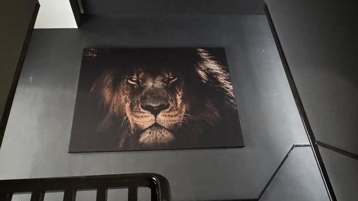 Groot art frame zwart alu (wisselbaar) peesdoek 130 x 174cm, Huis en Inrichting, Woonaccessoires | Wanddecoraties, Zo goed als nieuw