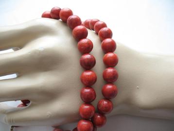 ✨Ketting ✨ Bloedkoraal ✨ Kralen ✨ Zilver Slotje ( 925)✨ beschikbaar voor biedingen