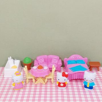 Hello Kitty Sanrio Blue Box Victorian House huis figuren  beschikbaar voor biedingen