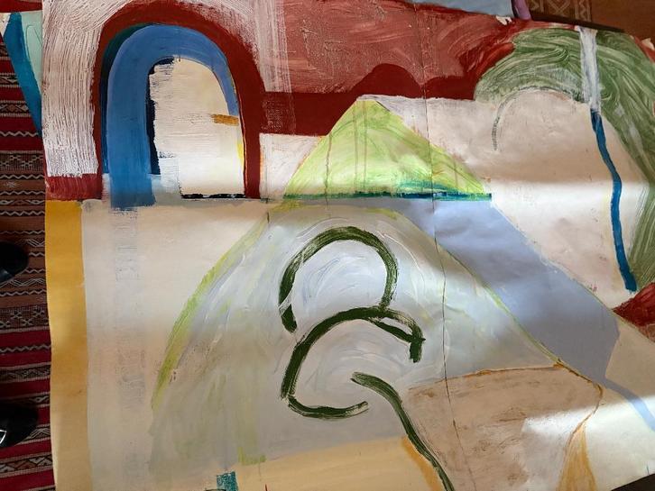 vroege atelierstudie toegeschreven aan Jasper Krabbe, Antiek en Kunst, Kunst | Schilderijen | Modern, Ophalen of Verzenden