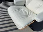Vitra Eames lounge chair, wit, palissander, Verzenden, Zo goed als nieuw, Metaal, Design