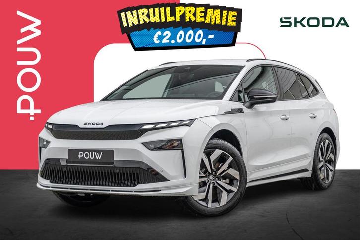 Skoda Enyaq 85 286pk Sportline | Trekhaak Wegklapbaar, Auto's, Skoda, Bedrijf, Te koop, Enyaq, ABS, Achteruitrijcamera, Adaptive Cruise Control