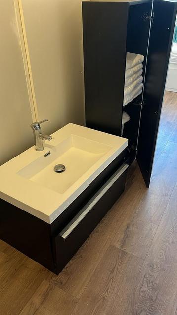 Wastafelmeubel met kast - Complete set! beschikbaar voor biedingen