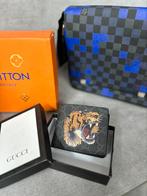 Gucci Tiger Wallet, Sieraden, Tassen en Uiterlijk, Portemonnees, Zo goed als nieuw, Zwart, Verzenden