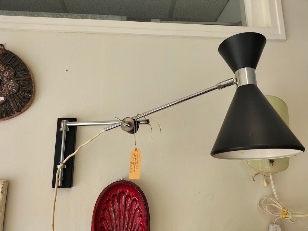 Herda Diabolo Wandlamp - Vintage Design, Huis en Inrichting, Lampen | Wandlampen, Gebruikt, N.v.t., Vintage, Ophalen of Verzenden