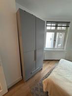 Grijze Kledingkast Leen Bakker, Huis en Inrichting, Kasten | Kledingkasten, 200 cm of meer, Zo goed als nieuw, Eikenhout, 50 tot 100 cm