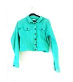 mintgroen spijkerjasje/maat S, Kleding | Dames, Ophalen of Verzenden, Zo goed als nieuw, Jasje, Maat 36 (S)