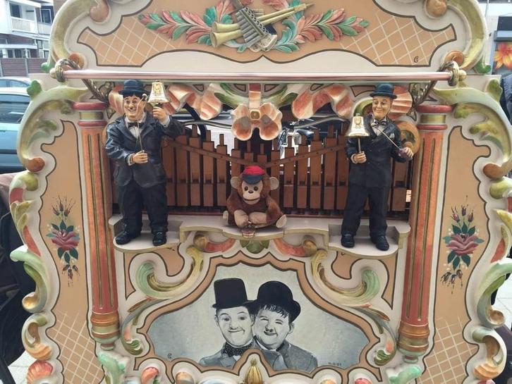 Laurel & Hardy Draaiorgel., Muziek en Instrumenten, Draaiorgels, Zo goed als nieuw, Ophalen of Verzenden