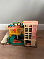 Garage Fisherprice, prachtig retro!, Kinderen en Baby's, Speelgoed | Fisher-Price, Speelset, Gebruikt, Ophalen of Verzenden