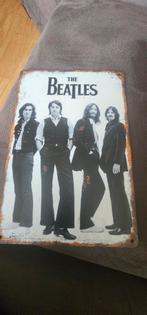 Metalen Reclamebord The Beatles, Verzenden, Gebruikt