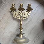 Antieke Messing Kandelaar - 40 cm Joodse Judaica, Antiek en Kunst, Antiek | Kandelaars, Ophalen of Verzenden, Koper of Brons