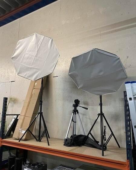 Falcon Eyes Fotostudio Set - Nieuwstaat, Audio, Tv en Foto, Fotografie | Fotostudio en Toebehoren, Zo goed als nieuw, Complete fotostudio