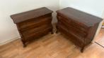 2 Antieke Eikenhouten Ladenkastjes voor Brocante, Antiek en Kunst, Ophalen
