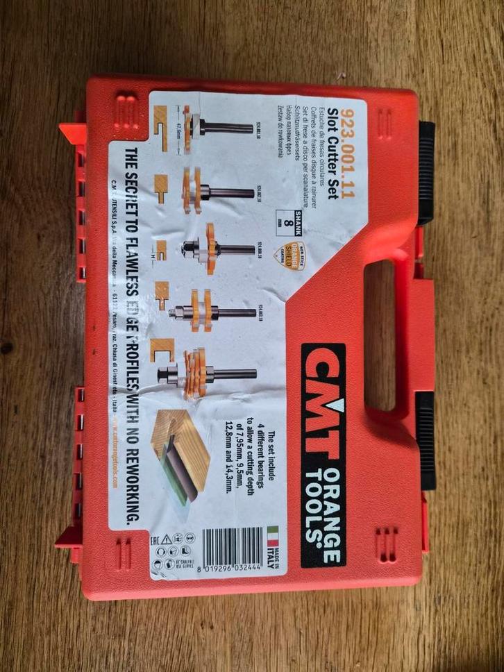 CMT sleuvenfrees set aanpasbaar, Doe-het-zelf en Verbouw, Gereedschap | Freesmachines, Nieuw, Lamellenfrees, Ophalen of Verzenden