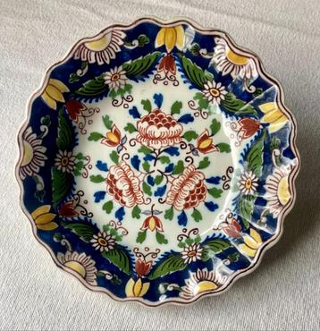 Wandbord Tichelaar Makkum – bloemen decor beschikbaar voor biedingen