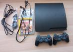 Playstation 3 slim 150 GB , 2 sony controllers en 2 games, Ophalen, Met games, Met 2 controllers, Zo goed als nieuw
