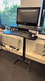 Compact Sta-/zit bureau, Ophalen, Elektrisch, Gebruikt, Stabureau
