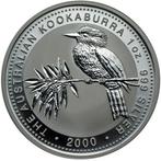 Australië 1 zilveren Dollar Kookaburra 2000 in muntcapsule, Ophalen of Verzenden, Losse munt, Zilver
