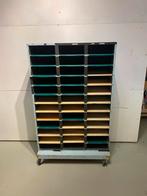 Tekenkast /Papierkast /Atelierkast / op wielen met vakken, Archief en Opbergen, Ophalen, Gebruikt, Kast