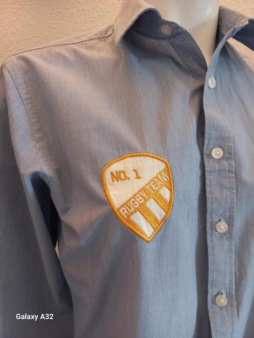 Rugby League blauw heren overhemd van Biaggini, maat M beschikbaar voor biedingen