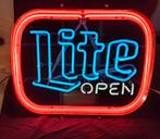 Originele Neon LITE open, Verzamelen, Ophalen, Gebruikt, Lichtbak of (neon) lamp