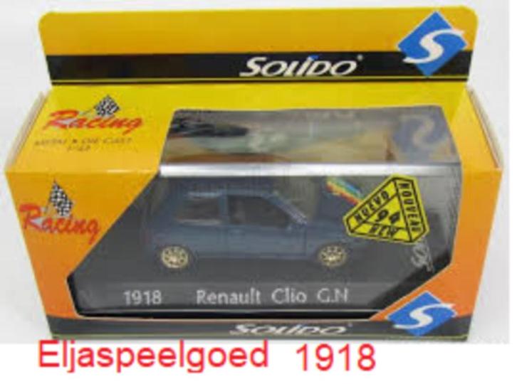 Solido RENAULT CLIO G.N 1:43 NR 1918 schaalauto, Hobby en Vrije tijd, Modelauto's | 1:43, Nieuw, Auto, Solido, Ophalen of Verzenden