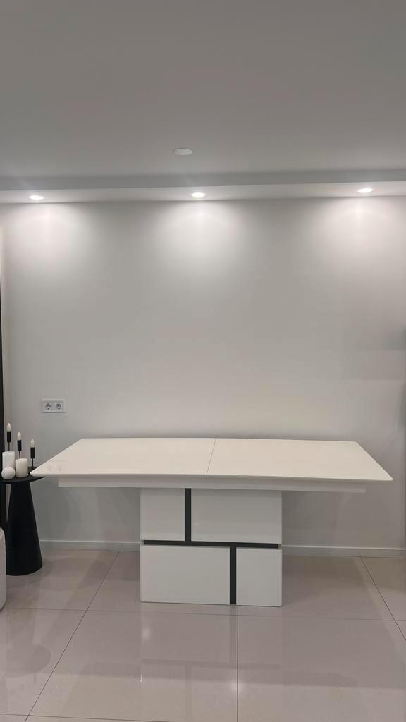 Eettafel, Huis en Inrichting, Tafels | Eettafels, Zo goed als nieuw, 50 tot 100 cm, 150 tot 200 cm, Rechthoekig, Ophalen