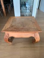 Massief houten sidetable, Ophalen, Gebruikt, 50 tot 100 cm, Vierkant