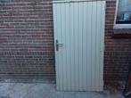 Hardhouten tuindeur hoogte 183 cm breedte 96.7 cm dikte 4 cm, Ophalen, Gebruikt, Minder dan 100 cm, Draaipoort