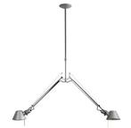 Plafondlamp Artemide Tolomeo Sospensione due bracci, Ophalen, Zo goed als nieuw, 75 cm of meer