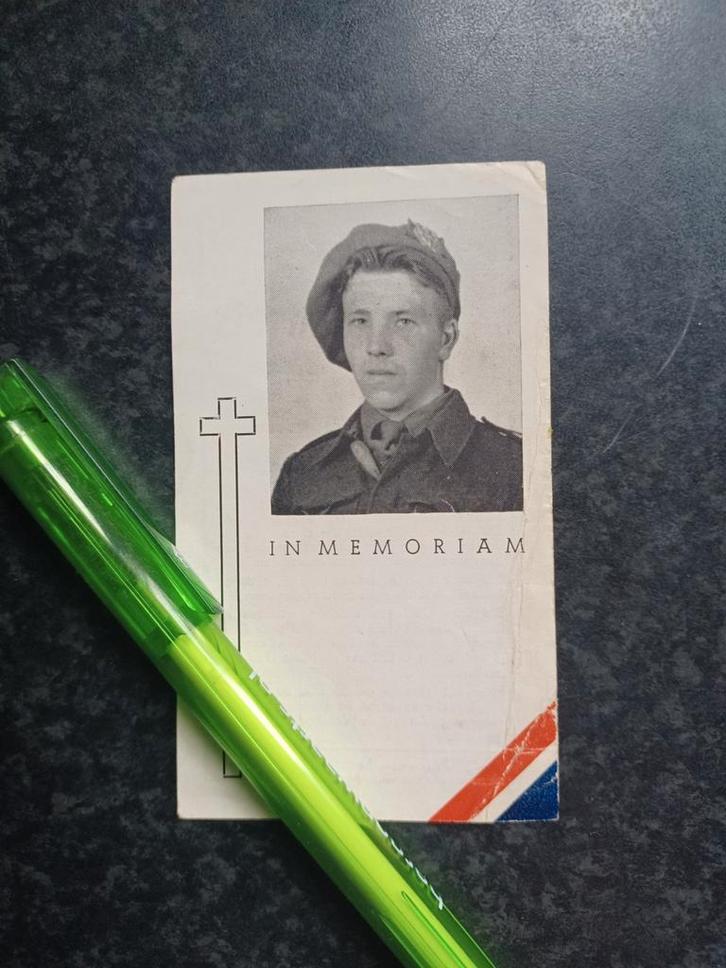 Oud foto-bidprentje Vlierden Karel vd Ven 1928 1949, Verzamelen, Bidprentjes en Rouwkaarten, Bidprentje, Ophalen