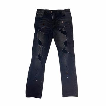 Zwarte Destroyed Jeans - Slim Fit - Maat M beschikbaar voor biedingen