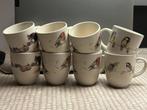 Te koop: 8 Koffie/ Theemokjes met o.a. vogelafbeeldingen., Nieuw, Ophalen of Verzenden, Overige stijlen, Kop(pen) en/of Schotel(s)