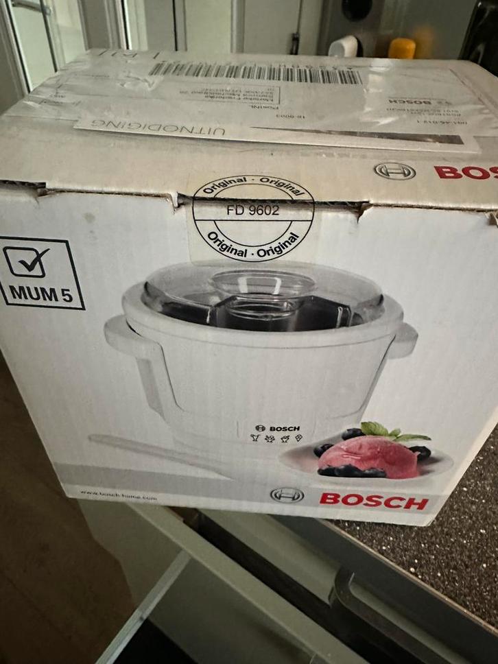 Ijsmaker Bosch, Witgoed en Apparatuur, Keukenmixers, Nieuw, Minder dan 1 liter, 3 snelheden of meer, Vaatwasserbestendig, Ophalen of Verzenden