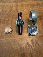 3 retro dameshorloges handopwinders, Overige merken, Gebruikt, Staal, Polshorloge