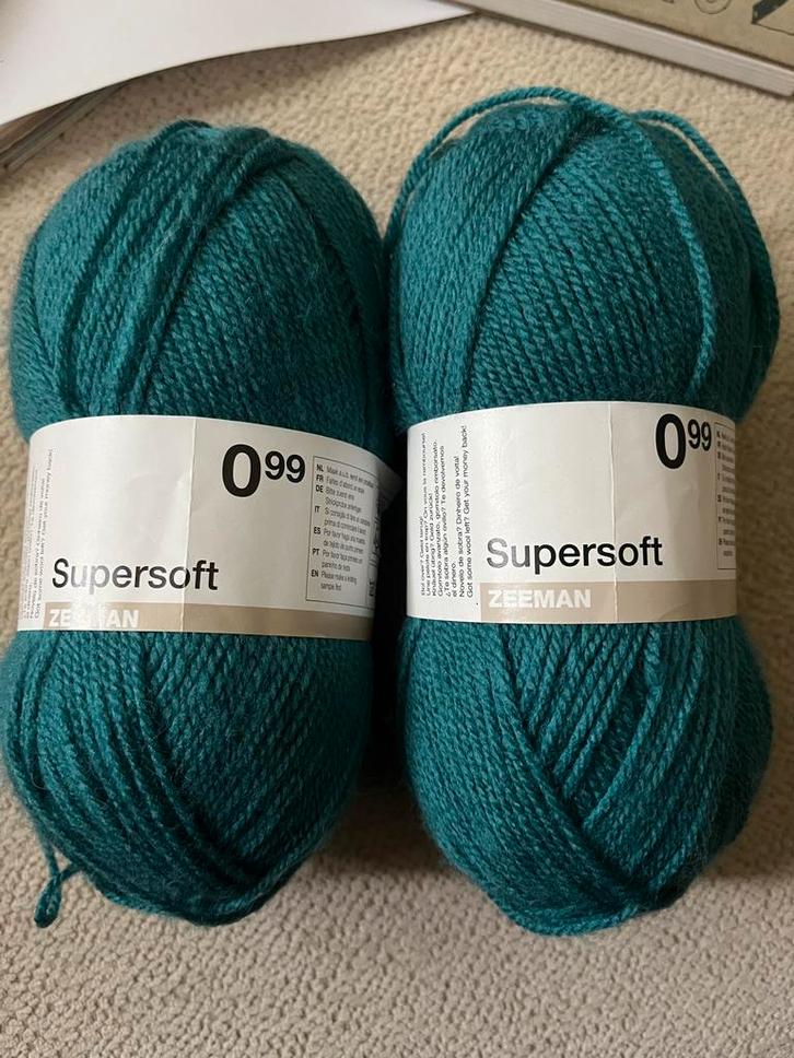 2 Bollen Zeeman Supersoft garen - Kleur 62, Hobby en Vrije tijd, Breien en Haken, Nieuw, Breien of Haken, Wol of Garen, Ophalen of Verzenden