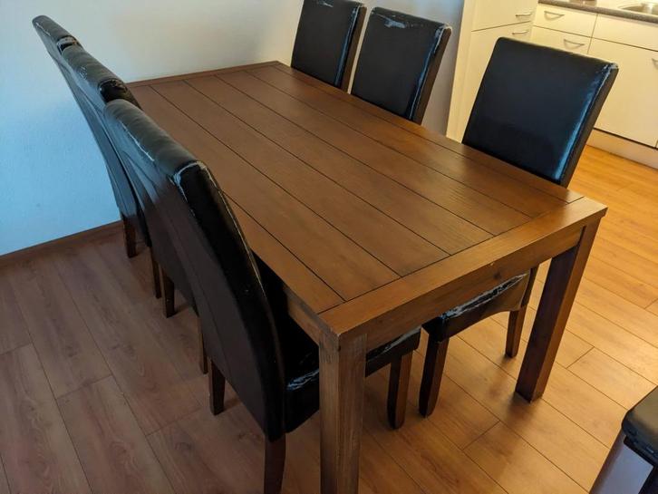 eettafel, salontafel en commode, moet weg, Huis en Inrichting, Tafels | Eettafels, Zo goed als nieuw, 50 tot 100 cm, 150 tot 200 cm