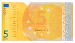 Misdruk Jubileum 5 Jaar David-Coin bankbiljet 5 Euro versie
