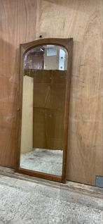 Antieke spiegel, Facet, Staand, Houten frame, Oude Kastdeur, Antiek en Kunst, Ophalen, Rechthoekig, 50 tot 100 cm, 150 tot 200 cm