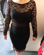 Jurk of galajurk maat M, Ophalen of Verzenden, Zo goed als nieuw, Zwart, Onder de knie