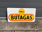 Shell butagas emaille reclamebord, Reclamebord, Ophalen of Verzenden